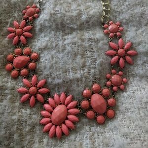 Flower statement necklace